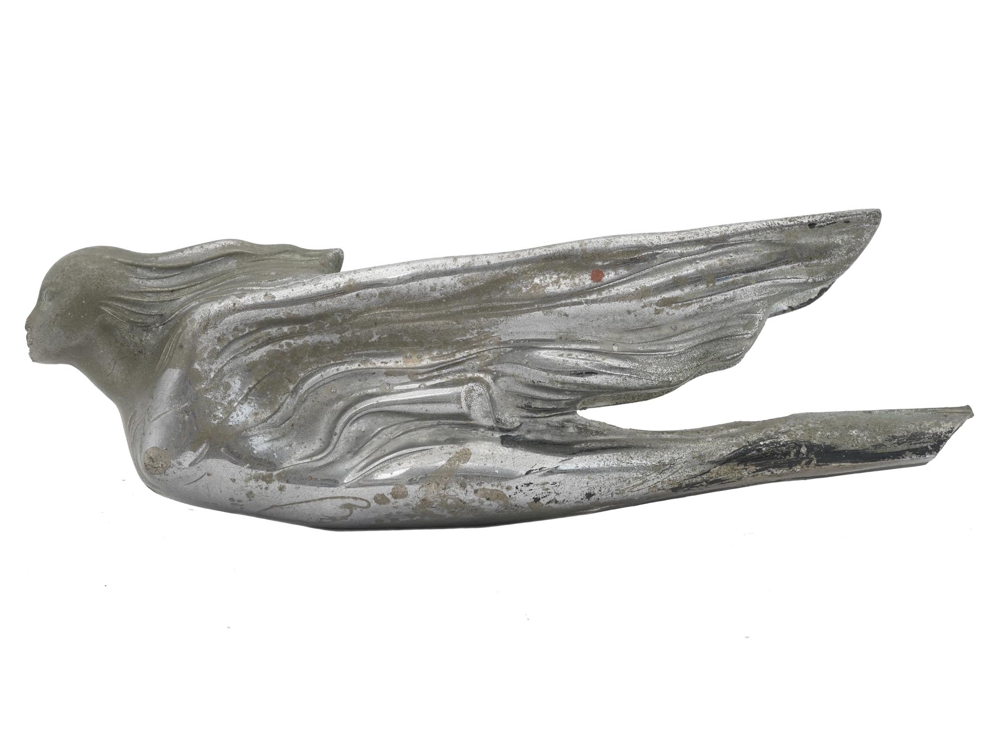 1940S CADILLAC METAL HOOD ORNAMENT FLYING GODDESS PIC-2